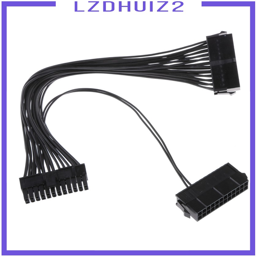 Dây Cáp Nối Dài Nguồn Điện Đồng Bộ Les Fleurs ATX 24 Pin PSU Kép