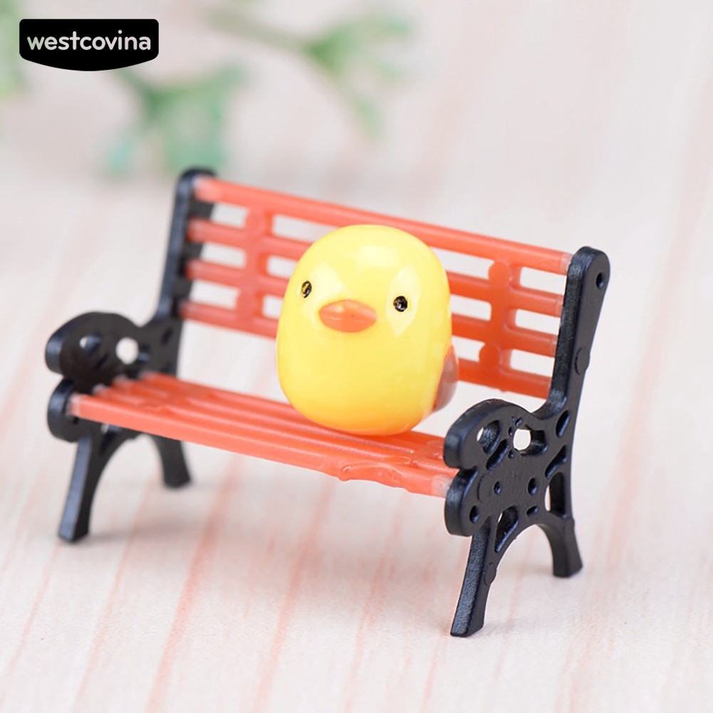 Mô Hình Ghế Dài Công Viên Mini Trang Trí Sân Vườn