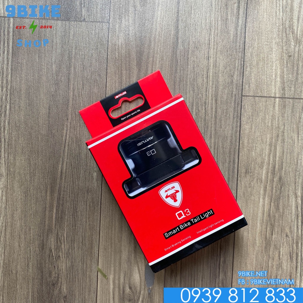 Đèn led đuôi xe đạp ANTUSI Q3 sạc usb