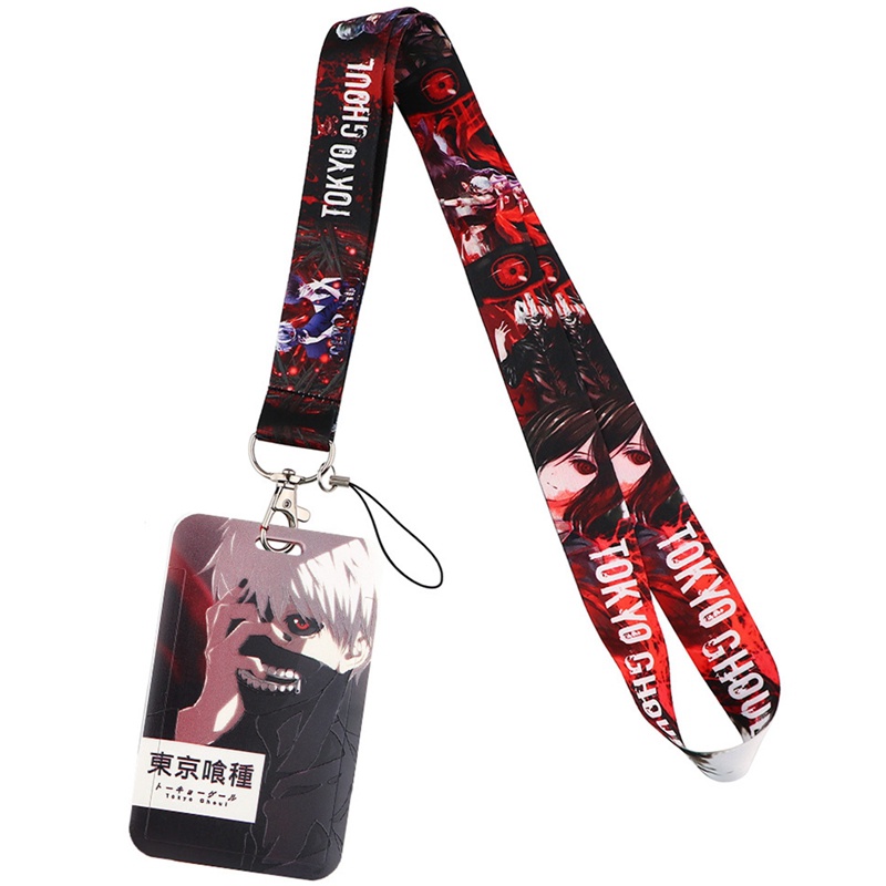 Dây Đeo Thẻ ID / Điện Thoại Họa Tiết Hoạt Hình Tokyo Ghoul Dễ Tháo Rời
