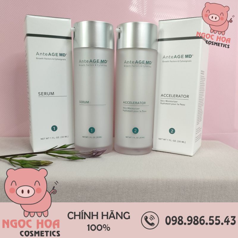 Combo AnteAGE MD Serum Và Accelerator Dưỡng Ẩm, Bảo Vệ, Tái Tạo Và Trẻ Hóa Da