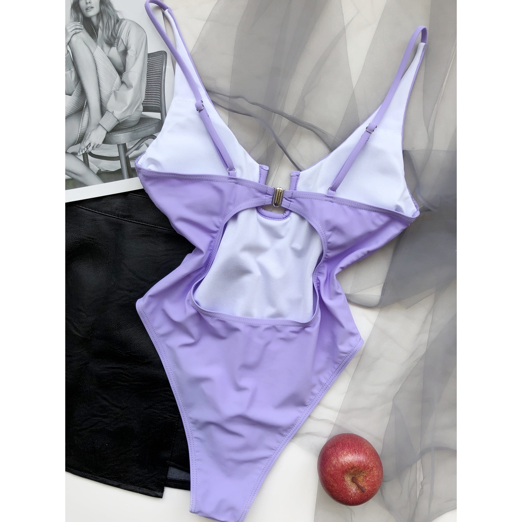 Bikini Một Mảnh Cổ Chữ U Màu Sắc Ngọt Ngào Cho Nữ | BigBuy360 - bigbuy360.vn