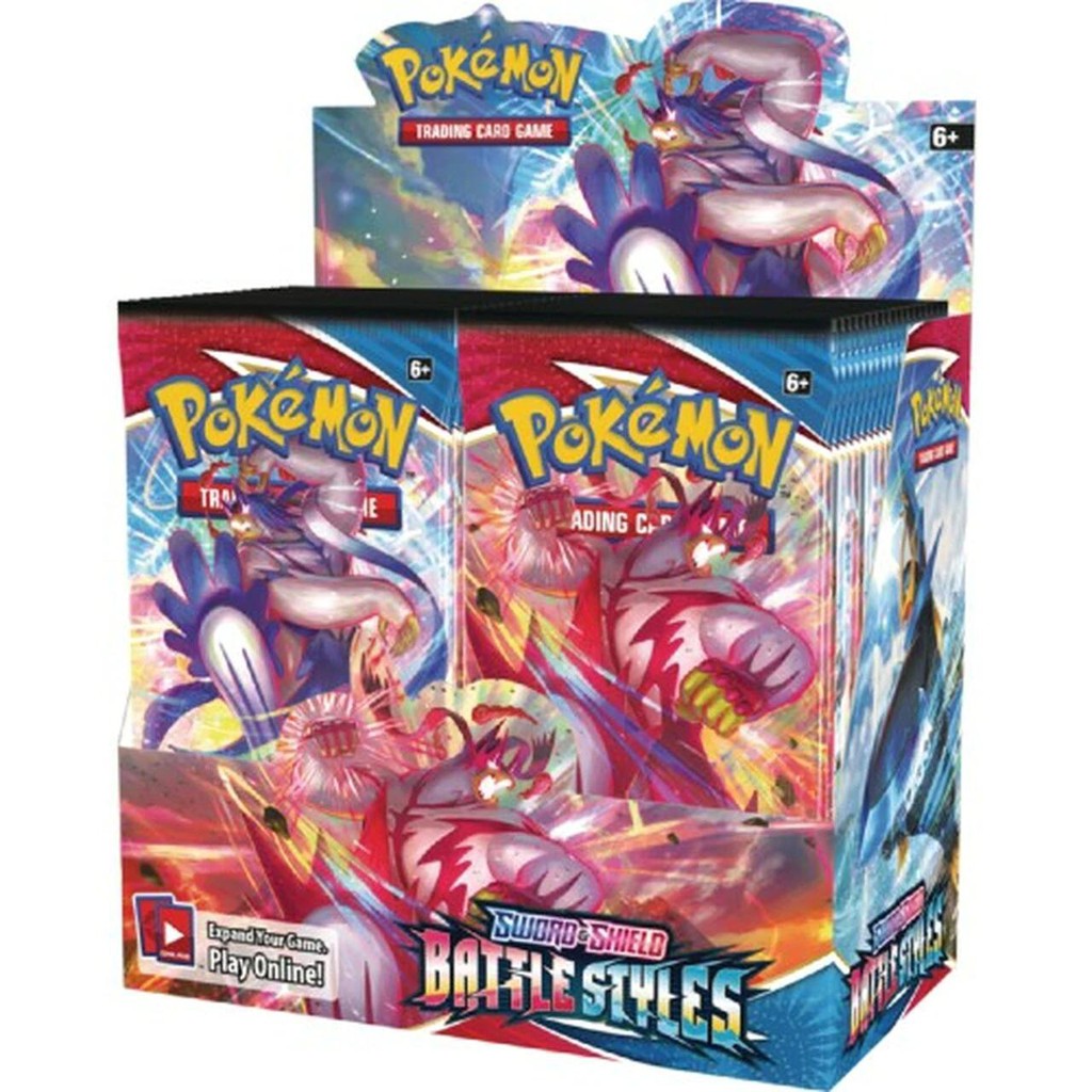 Combo 6 Pack Lẻ Pokemon TCG Sword & Shield Battle Styles Chính Hãng Mới 100%