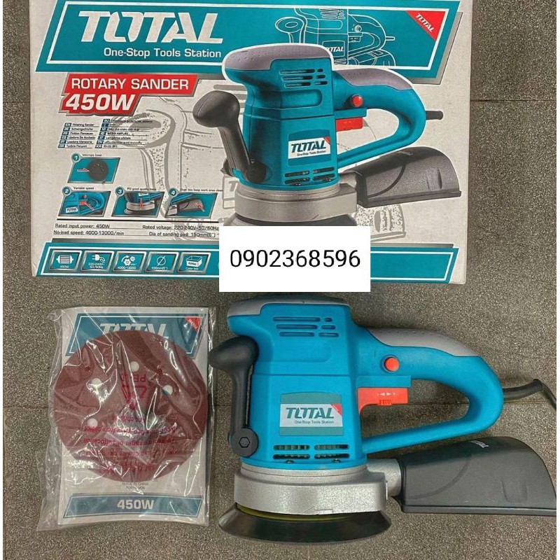 450W Máy chà nhám đĩa tròn TOTAL TF2041501