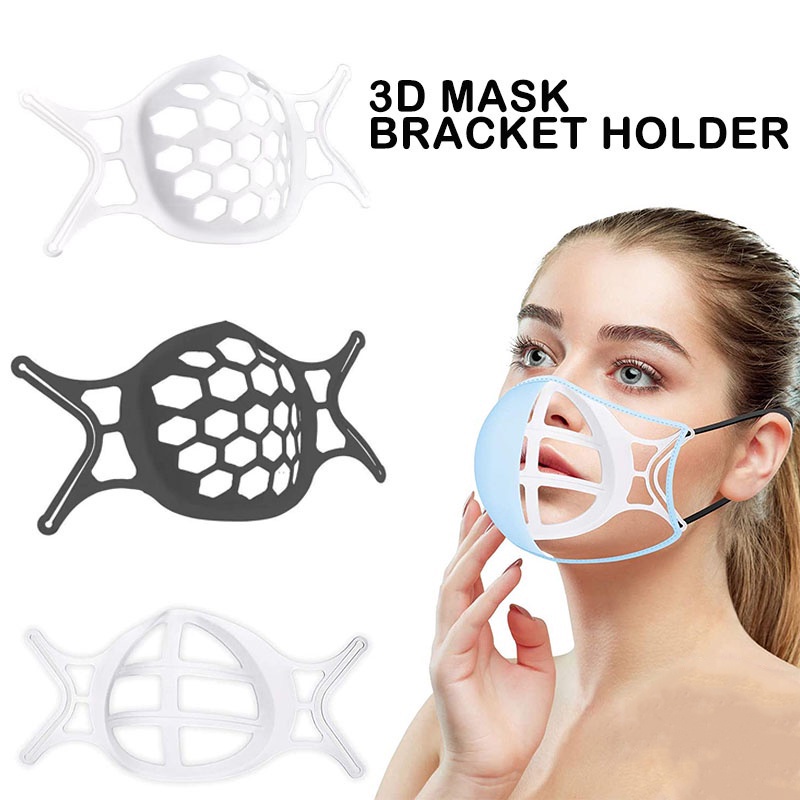 [Giao Hàng Nhanh] Giá Đỡ Khẩu Trang 3D Hỗ Trợ Thoáng Khí Bằng Silicon