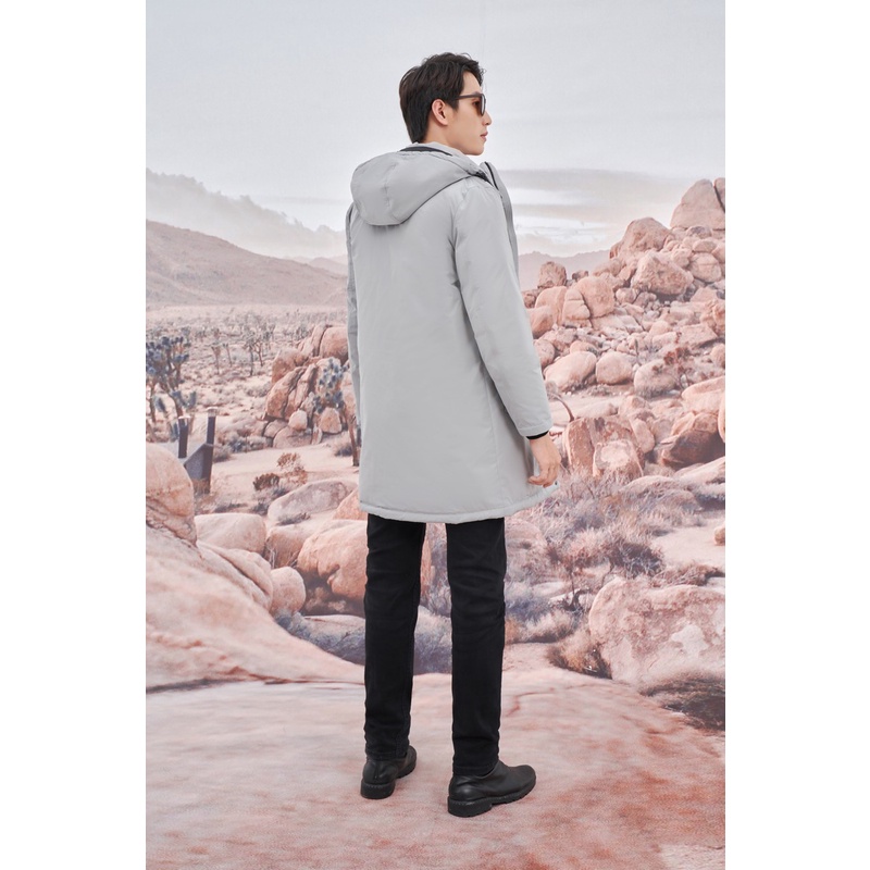 Áo khoác Nam dáng dài 3 lóp siêu nhẹ chống thấm nước DGCs - WAJK2036M