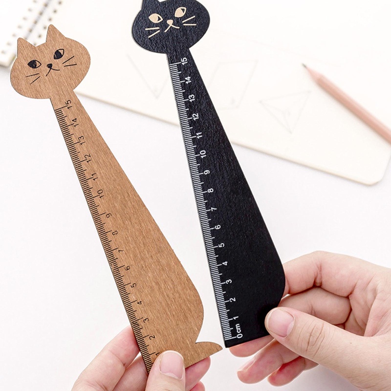 Thước Gỗ Đo Lường 0-15cm Tiện Dụng Cho Học Sinh
