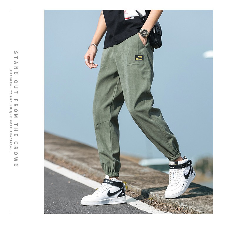 Quần Jogger Kaki-Quần Kaki Túi Hôp (Logo) Cao Cấp 4 Màu Phong Cách Hàn Quốc