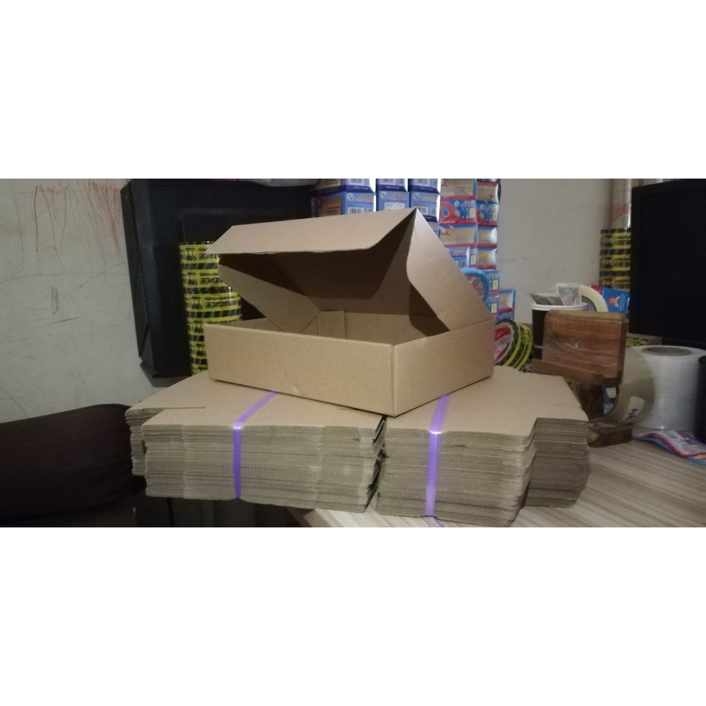 Combo 10 Hộp carton nắp gài - thùng carton nắp gài ( gài áo - gài piza)
