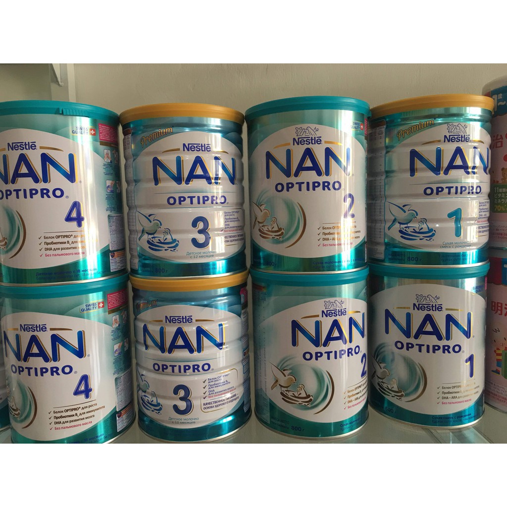 🌷 SỮA NAN NGA 800gr ĐỦ SỐ 1, 2, 3, 4 [Mẫu Mới, Date 2022]