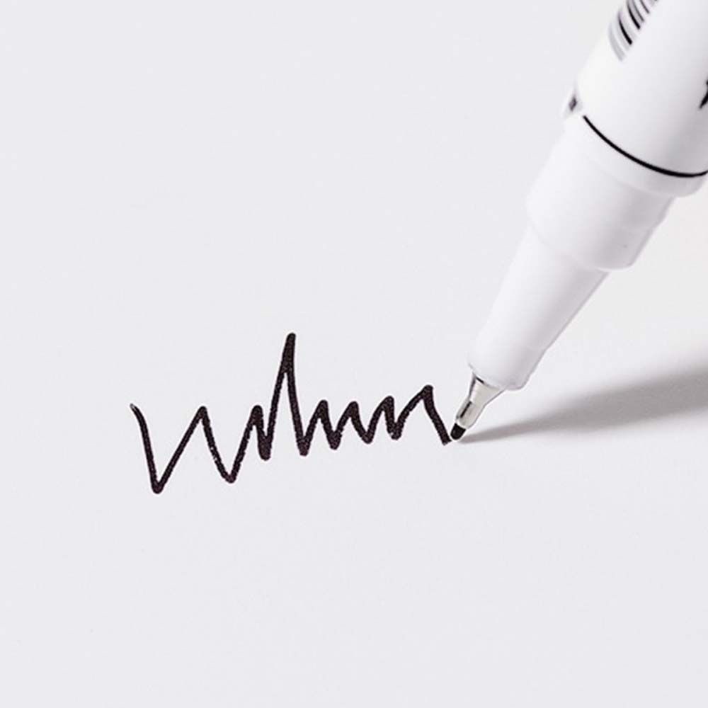 [Hàng mới về] Bút vẽ graffiti 3D cho móng tay hai đầu màu đen DIY lâu trôi chống thấm nước nhanh khô tiện dụng