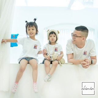 Áo Thun Gia Đình cotton 100% (Ảnh Thật) - Chó Bull Dog
