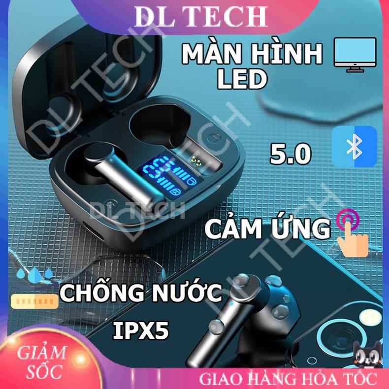 Tai nghe Bluetooth LB8 Pro TWS 5.0 True Wireless không dây cảm ứng chống nước IPX5 chống ồn pin trâu DL TECH