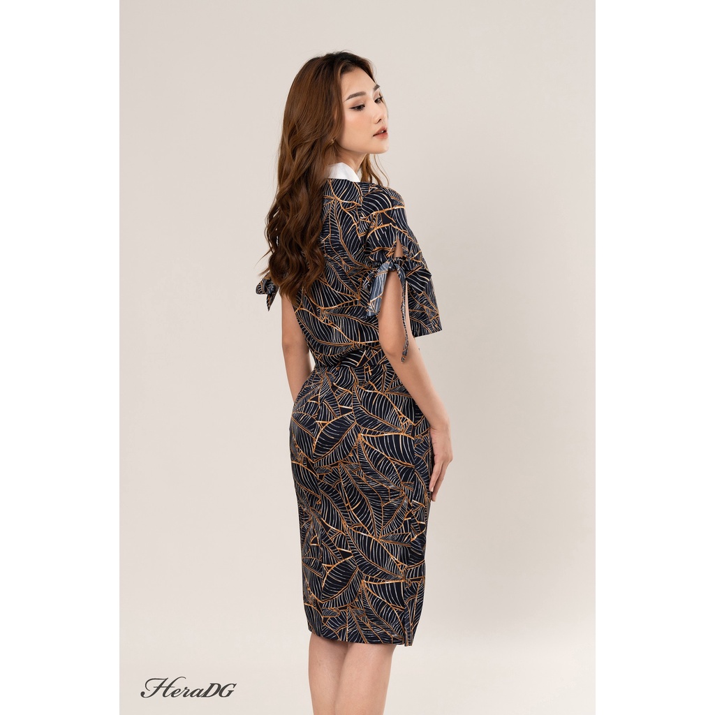 Áo Croptop Tay Nơ Nữ Họa Tiết Trẻ Trung, Năng Động HeraDG STBB3007A