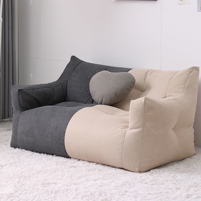 Ghế sofa lười tatami hạt xốp, cỡ lớn, ghế đôi siêu bền và nhẹ, hình dáng dễ thương cảm giác thỏa mãi dễ chịu dễ vệ sinh