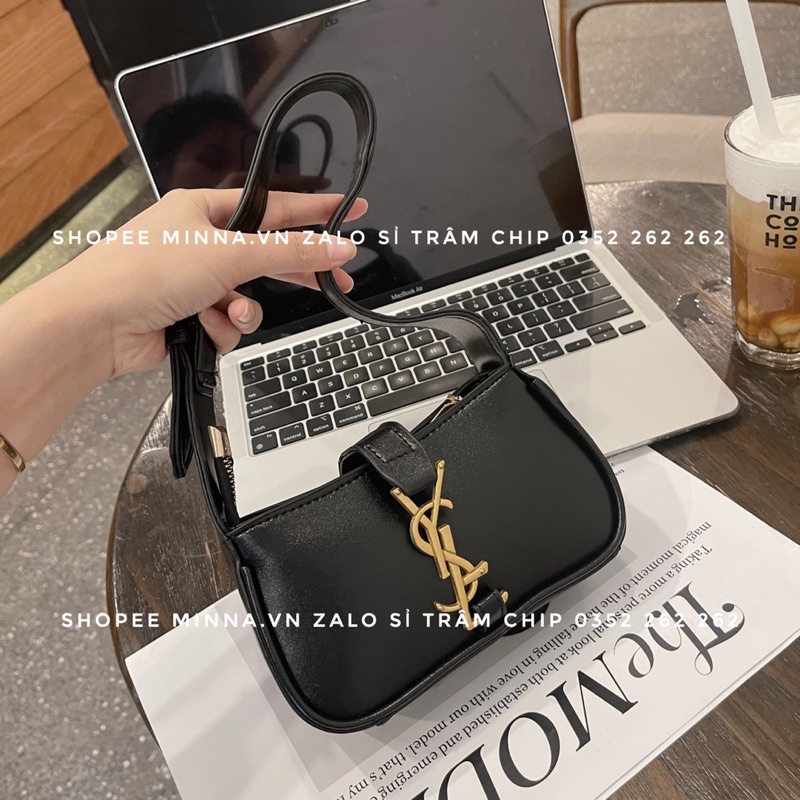 Túi kẹp nách nữ đeo vai Y &amp; L tag vàng thời trang trẻ trung phong cách hàng hót