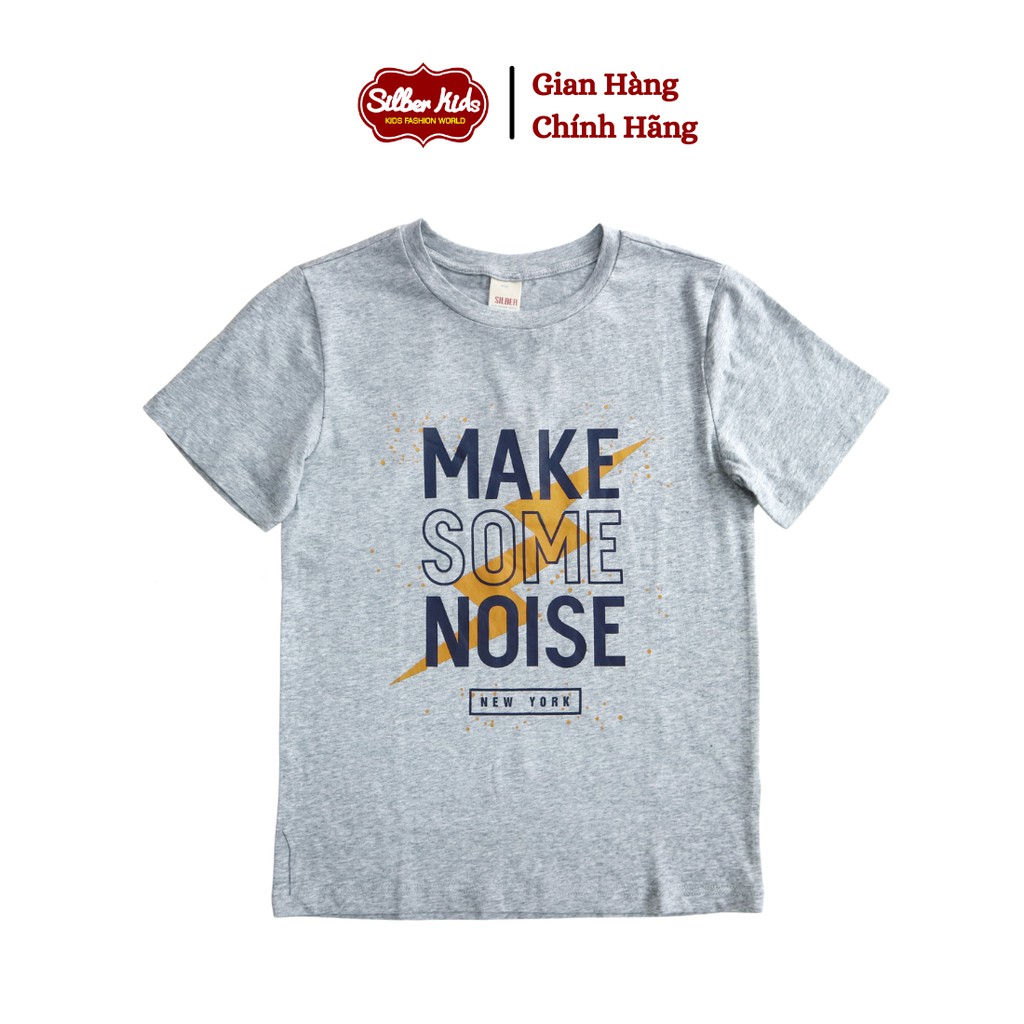 Áo Phông Bé Trai 8-14 Tuổi Cộc Tay In Make Some Noise SILBER KIDS