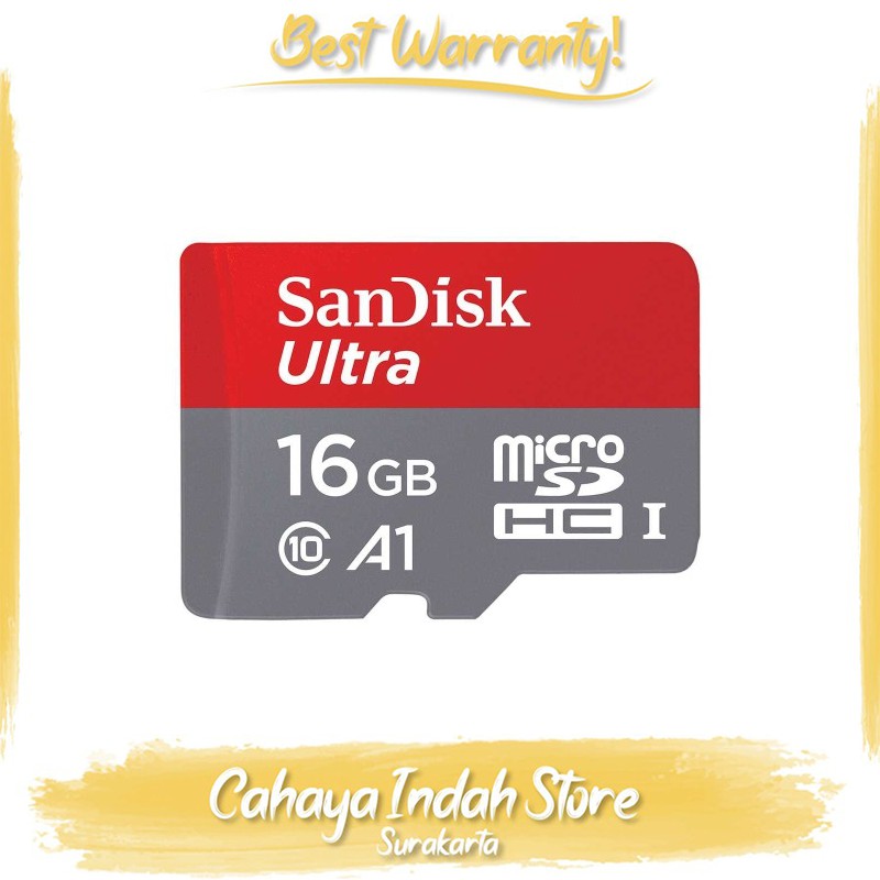 Thẻ Nhớ Sandisk Microsd 16gb Class 10 A1 100mbps