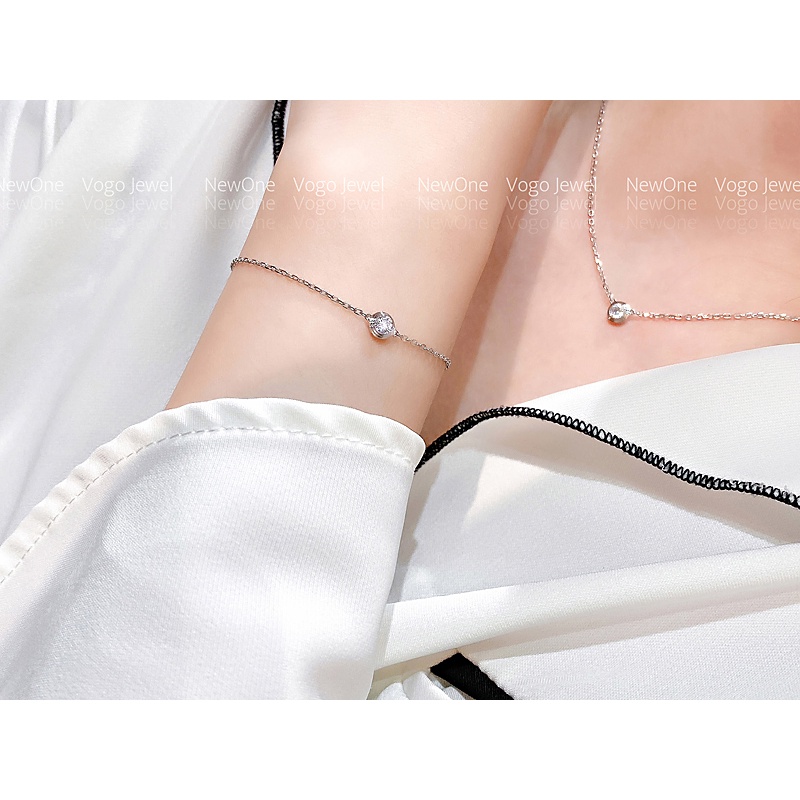 Vòng tay lắc tay nữ titan 1 hạt đá S1-304 - CAM KẾT KHÔNG GỈ, KHÔNG BAY MÀU - BẢO HÀNH 12 THÁNG
