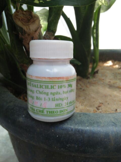 Mỡ Salicilic 10% - tổ đỉa, chàm sữa, chàm ngứa, mẩn ngứa, ghẻ nước - sản phẩm của bệnh viện phong da liễu