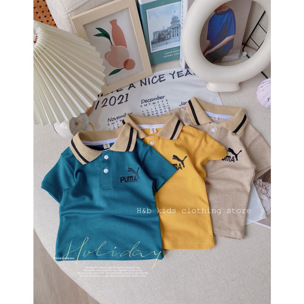 Áo Polo Cotton Lacoste Cho Bé Trai 7-30kg