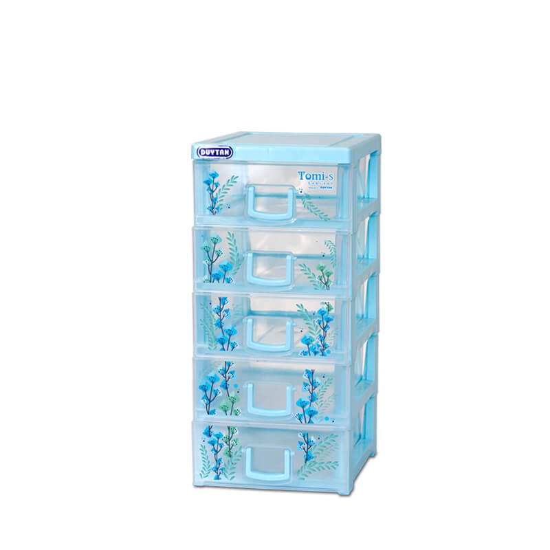 Tủ nhựa mini Duy Tân Tomi-S 5 ngăn (15 x 19 x 34 cm)