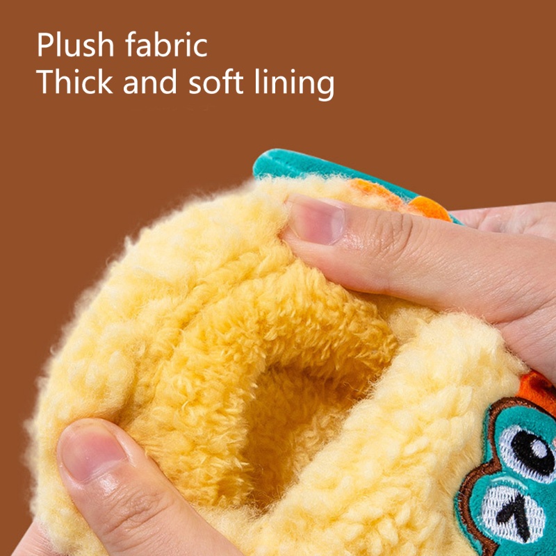 1 Đôi Dép Bông Mềm Chống Trượt Giữ Ấm Mùa Đông Cho Bé