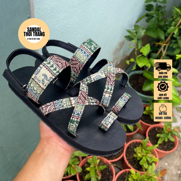 Giày sandal xỏ ngón quai chéo nữ nam [ẢNH THẬT 100%] xăng đan quai chéo xỏ ngón giá rẻ