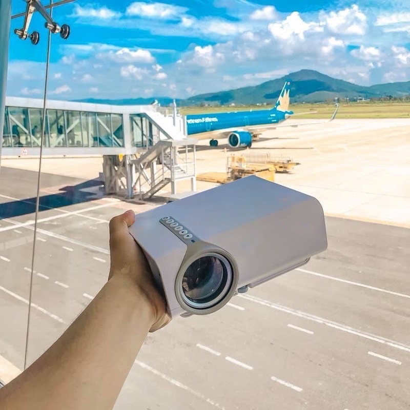 Máy chiếu phim YG530 bản new2021 có kết nối không dây với Smartphone chính hãng Lejiada - Một chút xinh