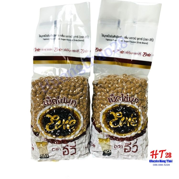 Trân Châu Đen Caramen Evie Thái Lan Gói 1 Kg, Trân Châu Đen, Hạt Trân Châu Thái Thơm Ngon Bổ dưỡng