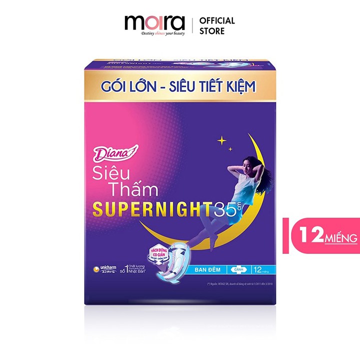 Combo Diana Super Night 35cm + 3 Siêu thấm Cool Fresh + Sensi Cool hàng ngày