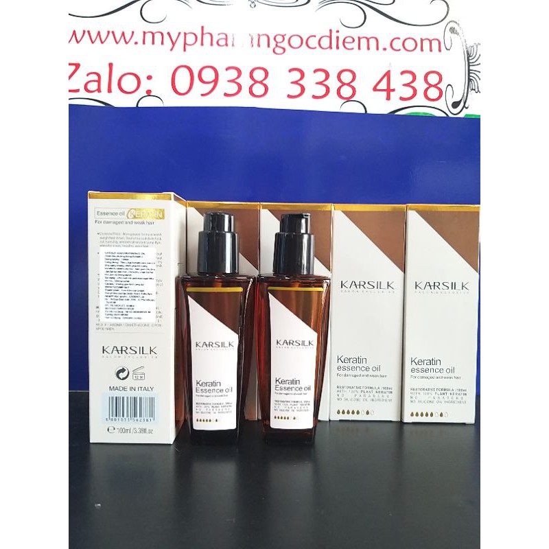 TINH DẦU DƯỠNG TÓC KERATIN KARSILK