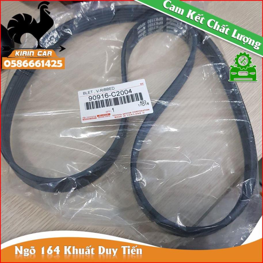 Dây curoa tổng xe Toyota Vios (2017-2020) 6PK1150 Mã: 90916C2004/90916T2040/90916T2039 KIRIN