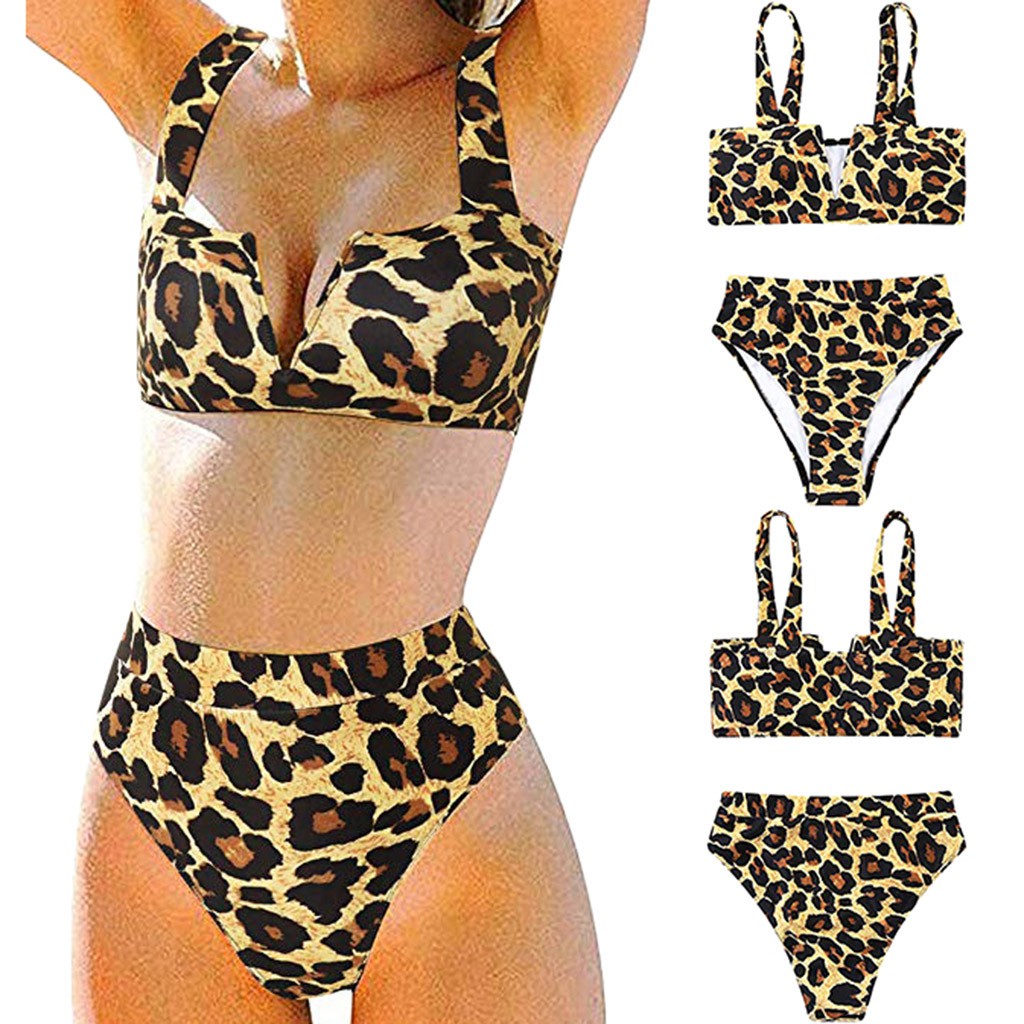 Bộ đồ bơi bikini da beo phong cách