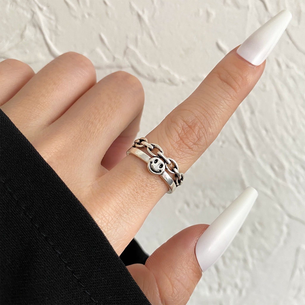 Nhẫn bằng hợp kim hình cú mèo thời trang cổ điển