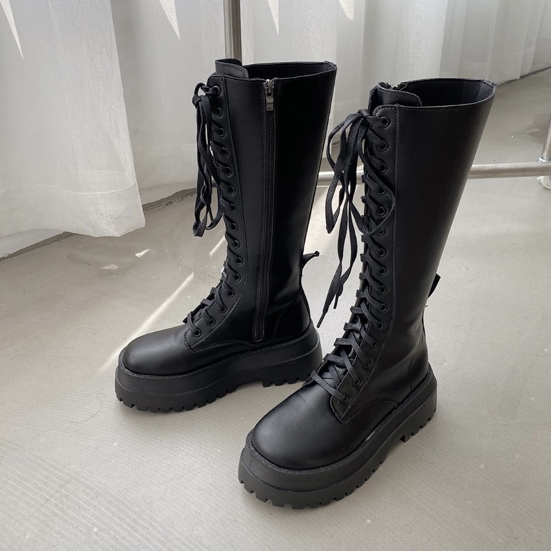 (HÀNG ORDER) Bốt đùi platform B40 đế răng cưa 5cm | BigBuy360 - bigbuy360.vn