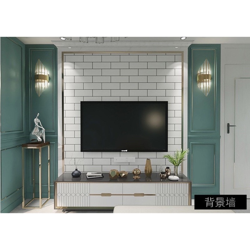 Decal dán bếp 💖 FREE SHIP 💖 Giấy dán bếp tráng bạc mã Gạch trắng chịu nhiệt chịu nước dễ lau chùi