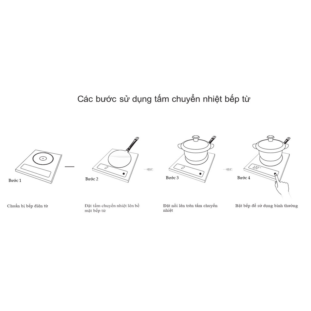 Đế Bắt Từ Dẫn Nhiệt FischBar Dùng Cho Nồi Thuỷ Tinh Luminarc Xài Trên Bếp Từ - 18.5cm