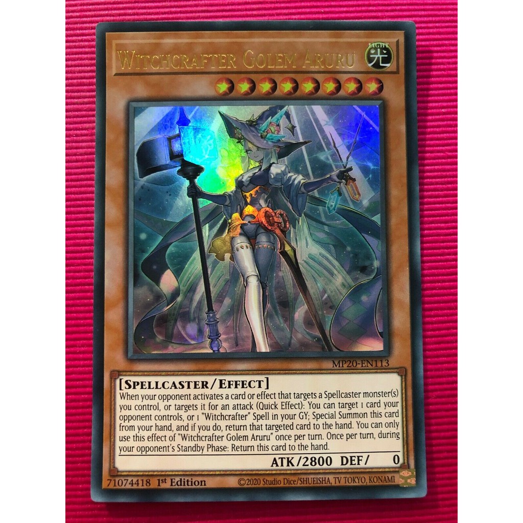 Bài Yugioh - Witchcrafter Golem Aruru