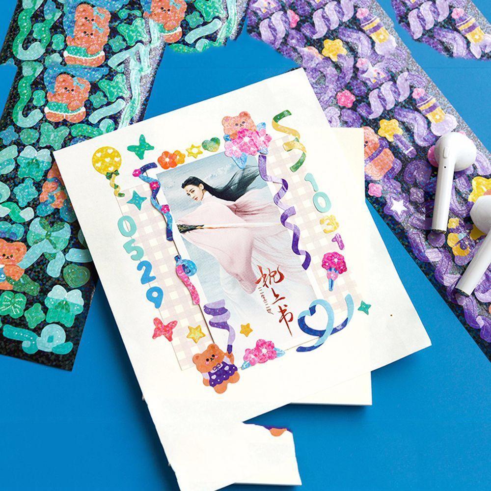 Sticker Họa Tiết Hoạt Hình Dễ Thương Để Trang Trí Sổ Tay Tiện Dụng
