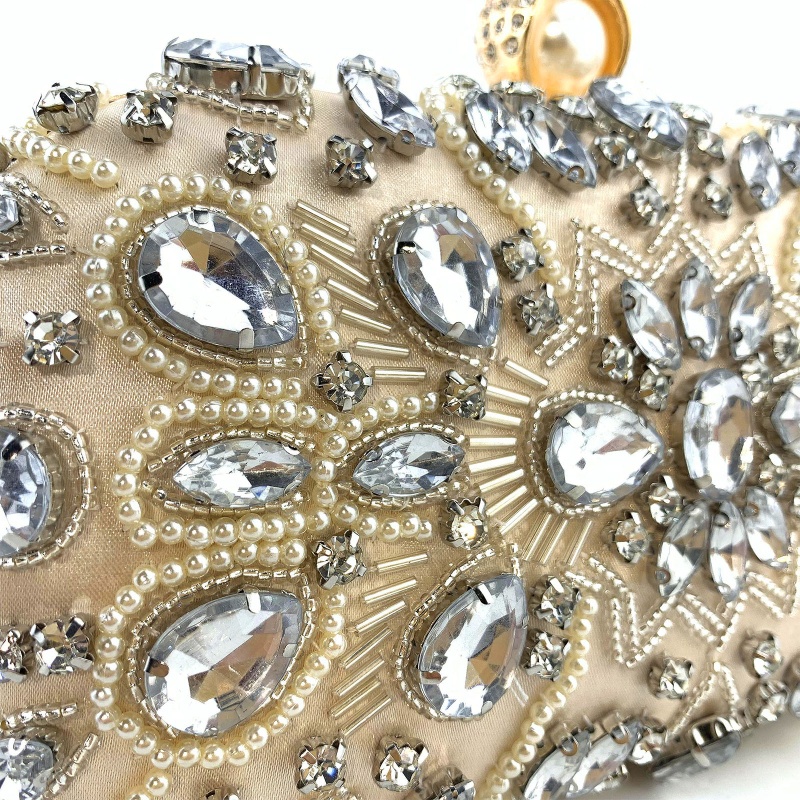 Youyo Túi Xách Đeo Vai Cầm Tay Đính Đá Trang Điểm Thanh Lịch Dành Cho Nữ