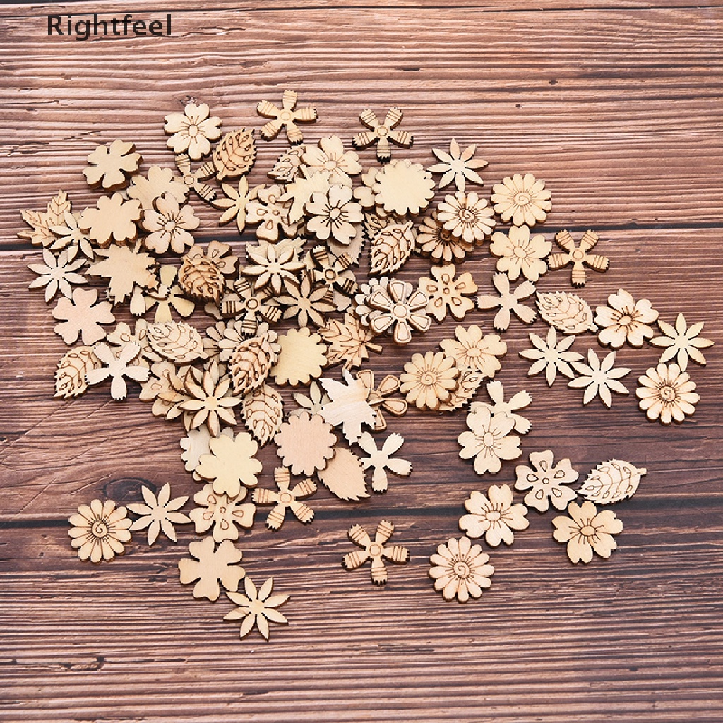 Set 100 Miếng Gỗ Dùng Làm Đồ Thủ Công Mỹ Nghệ DIY