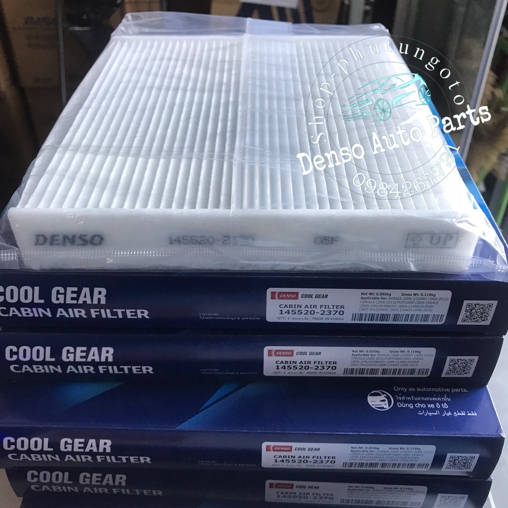 Lọc gió điều hòa 2370 chính hãng Denso Hàn Quốc