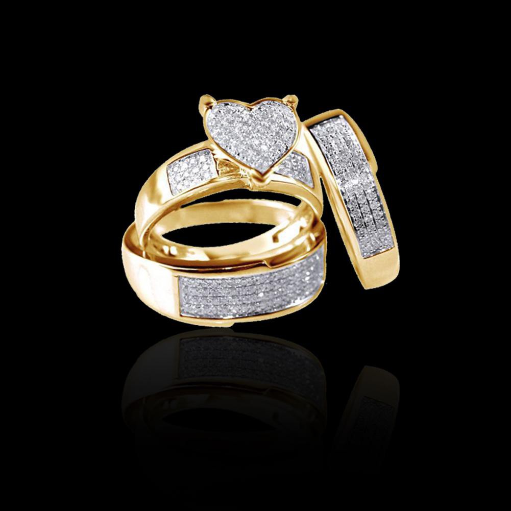 Phấn Phủ Dạng Nén [Fresh]❀Bộ 3 Nhẫn Đính Hôn Thời Trang Cho Nữ