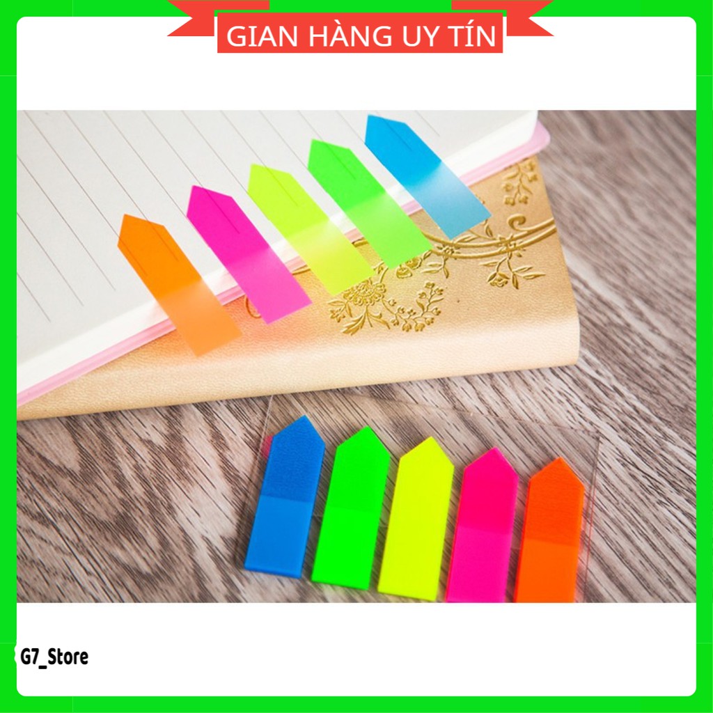 Giấy Note nhựa mũi tên 5 màu,giấy phân trang mũi tên nhựa