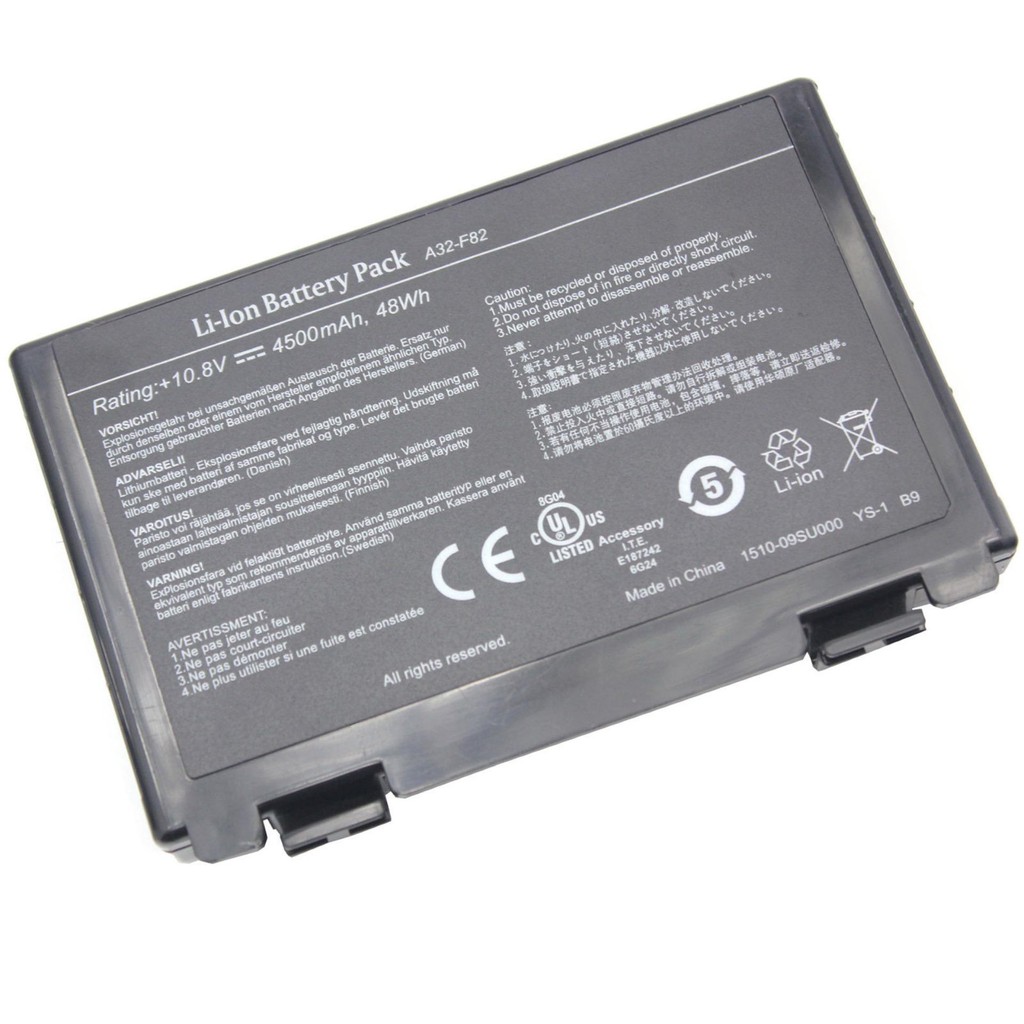 Pin ASUS F82 K40 K50AB-X2A X8AIJ K50 K60 X87 X8A X8AIJ K40 F83S - Hàng nhập khẩu new 100% full box