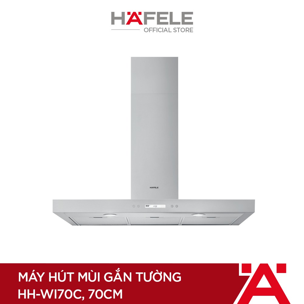 Máy Hút Mùi Gắn Tường Hafele HH-WI70C (70cm) - 539.81.158 + Bếp Từ 2 Vùng Nấu Hafele 770x450mm HC-IS772EA