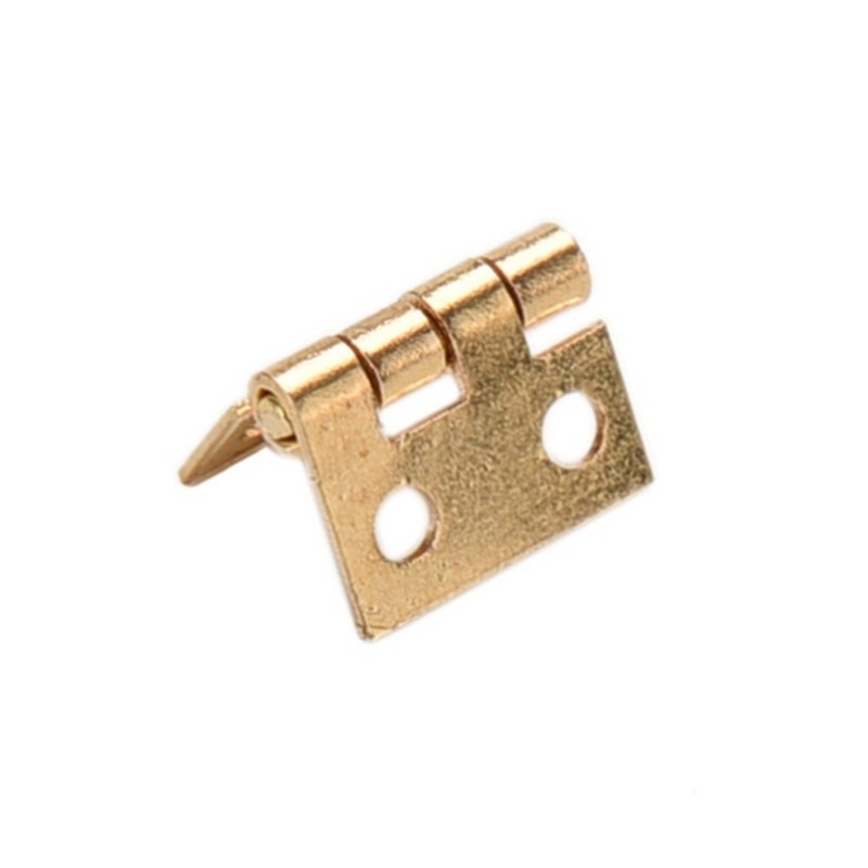 Set 10 Bản Lề Mini Bằng Đồng Nguyên Chất Kèm Đinh Tán Cho Hộp Gỗ / Hộp Đựng Trang Sức Diy