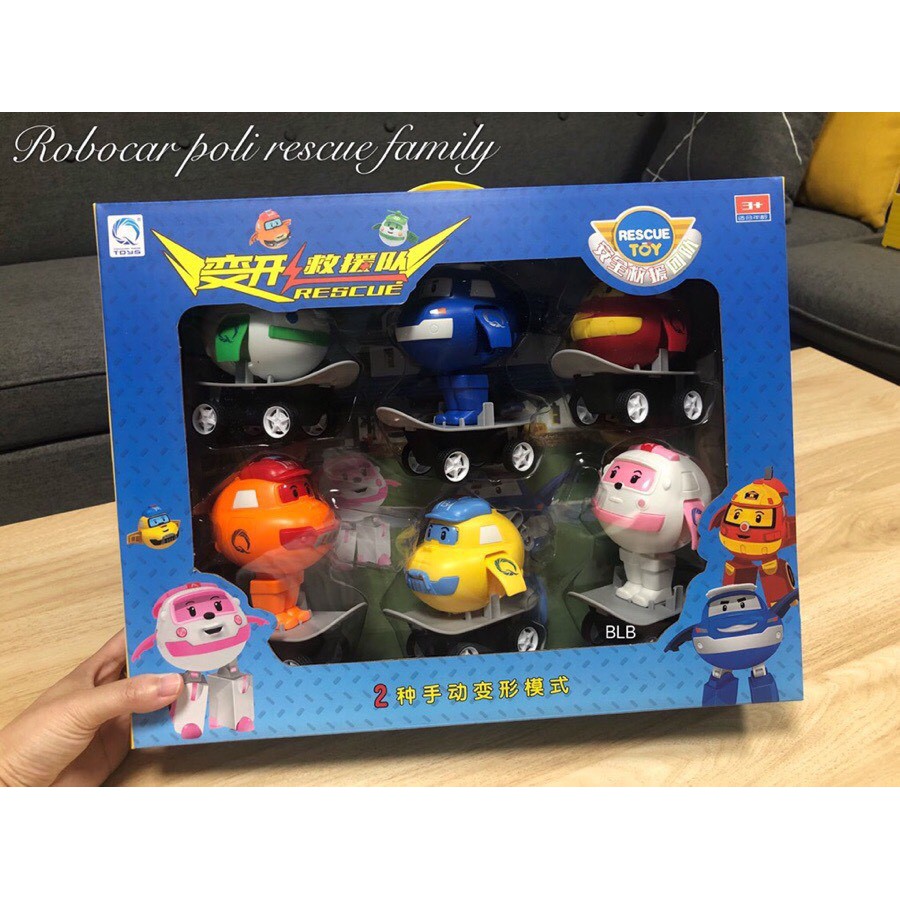 đồ chơi đội bay gia đình ROBOCAR POLI xe trượt cho các bé