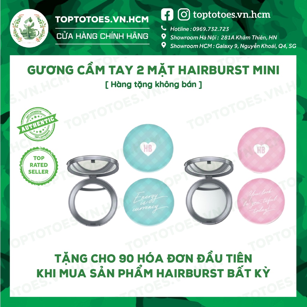 Gương cầm tay 2 mặt &amp; Túi vải Tote bag Hairburst [QUÀ TẶNG KÈM ĐƠN HÀNG]